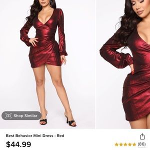 Fashion Nova Red Mini Dress